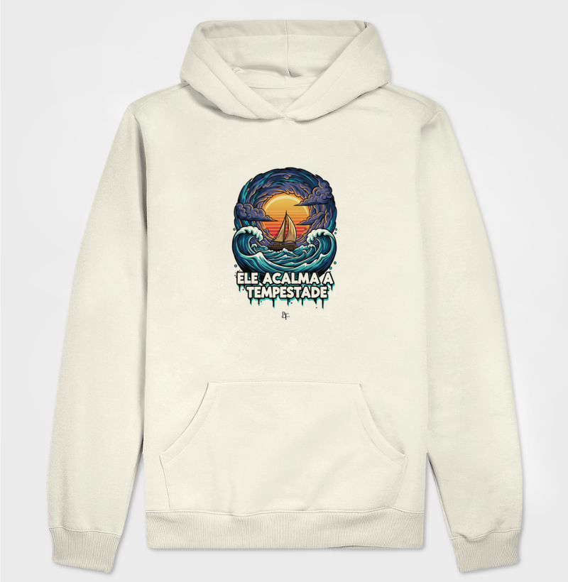 Ele acalma a tempestade  - Hoodie Moletom