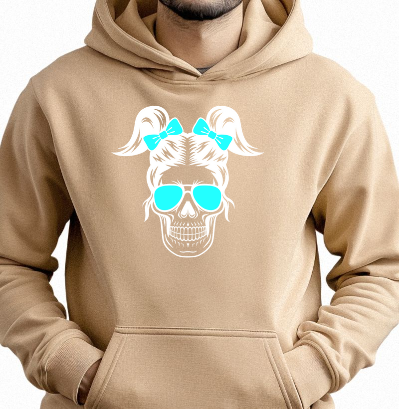 Caveira mulher branco