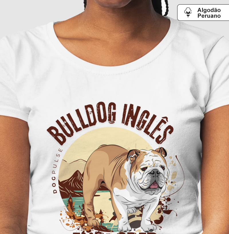 Camiseta Algodão Peruano Dog Pulse Bulldog Inglês Explorer – Sturdy Traveler