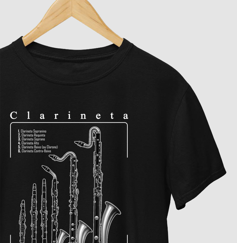 Camiseta Família de Clarinetas