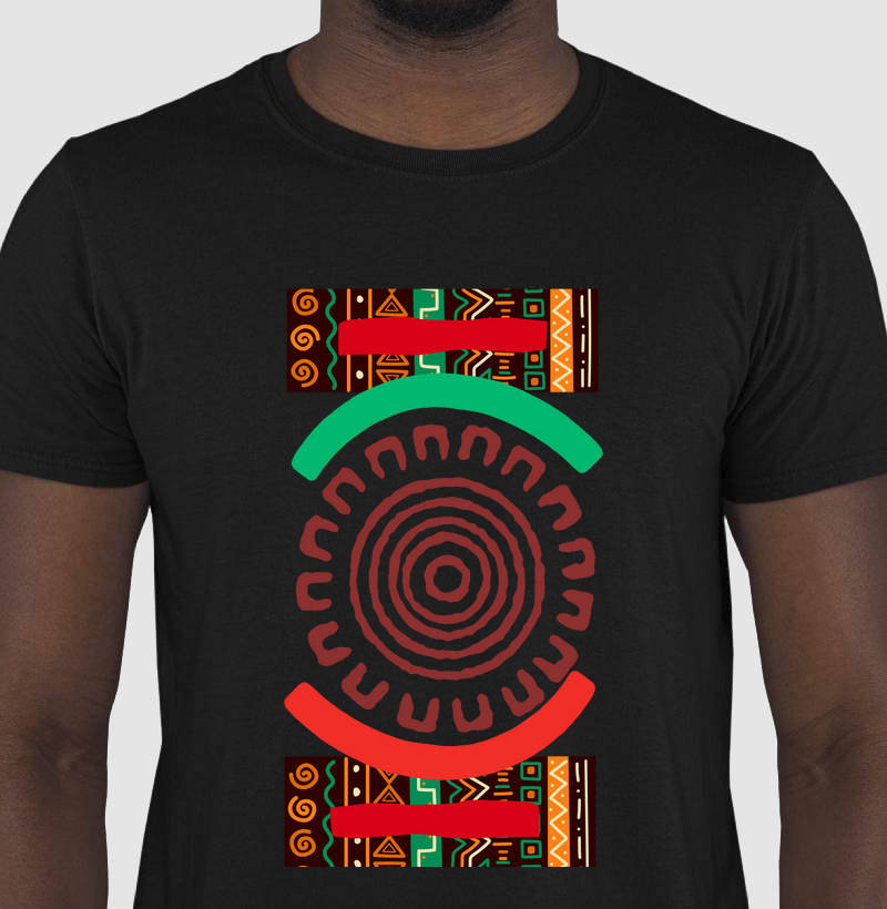 Camiseta com estampa "Ancestral"- 100% algodão