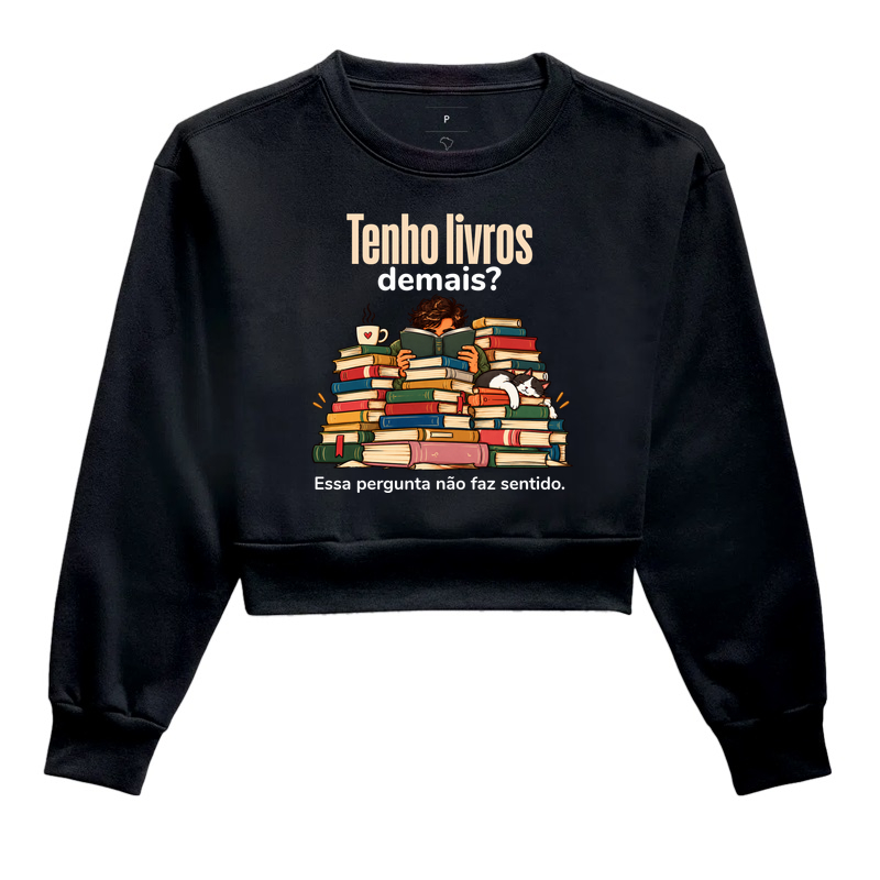 Tenho Livros - Cropped Moletom