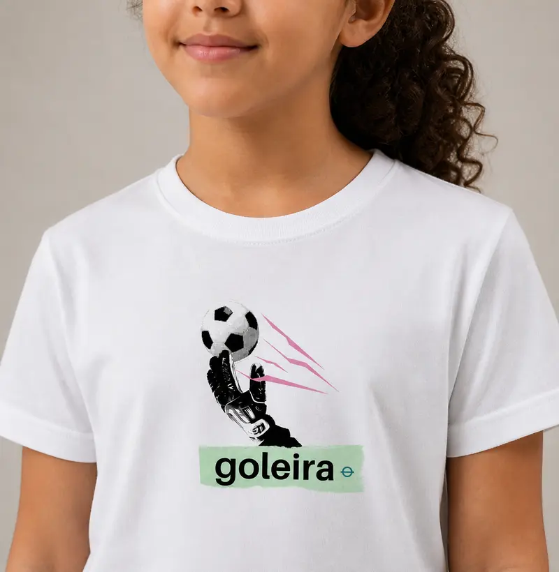 Goleira - Camiseta Infantil