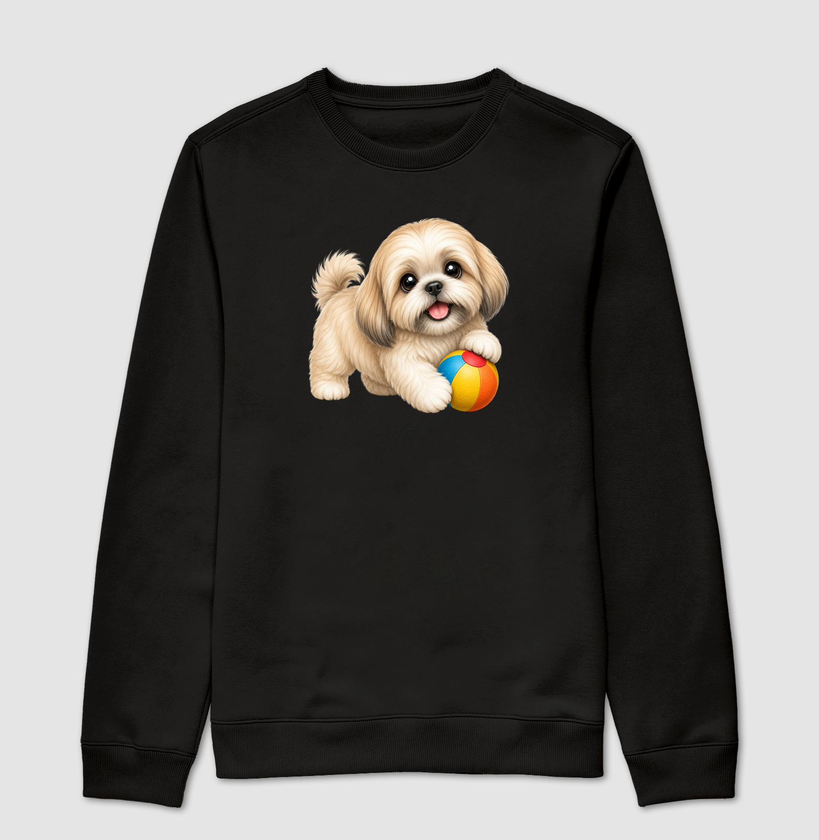 Lhasa Apso - Desenho Animado - Suéter Moletom