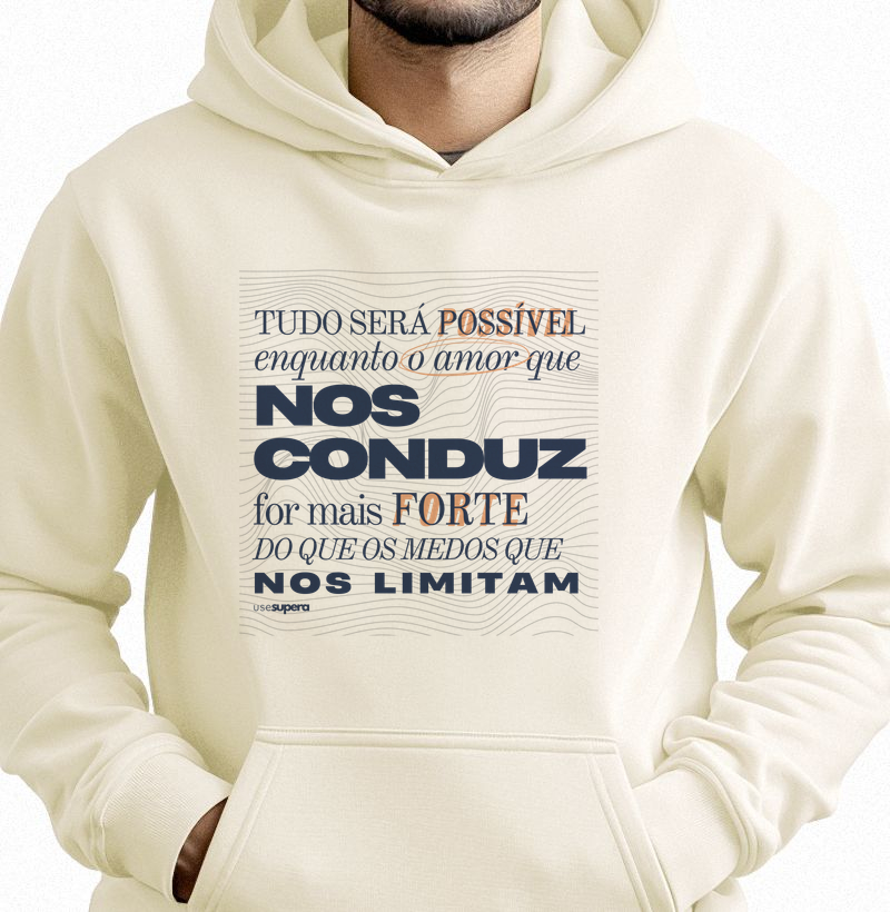 Moletom Capuz "Tudo será possível"