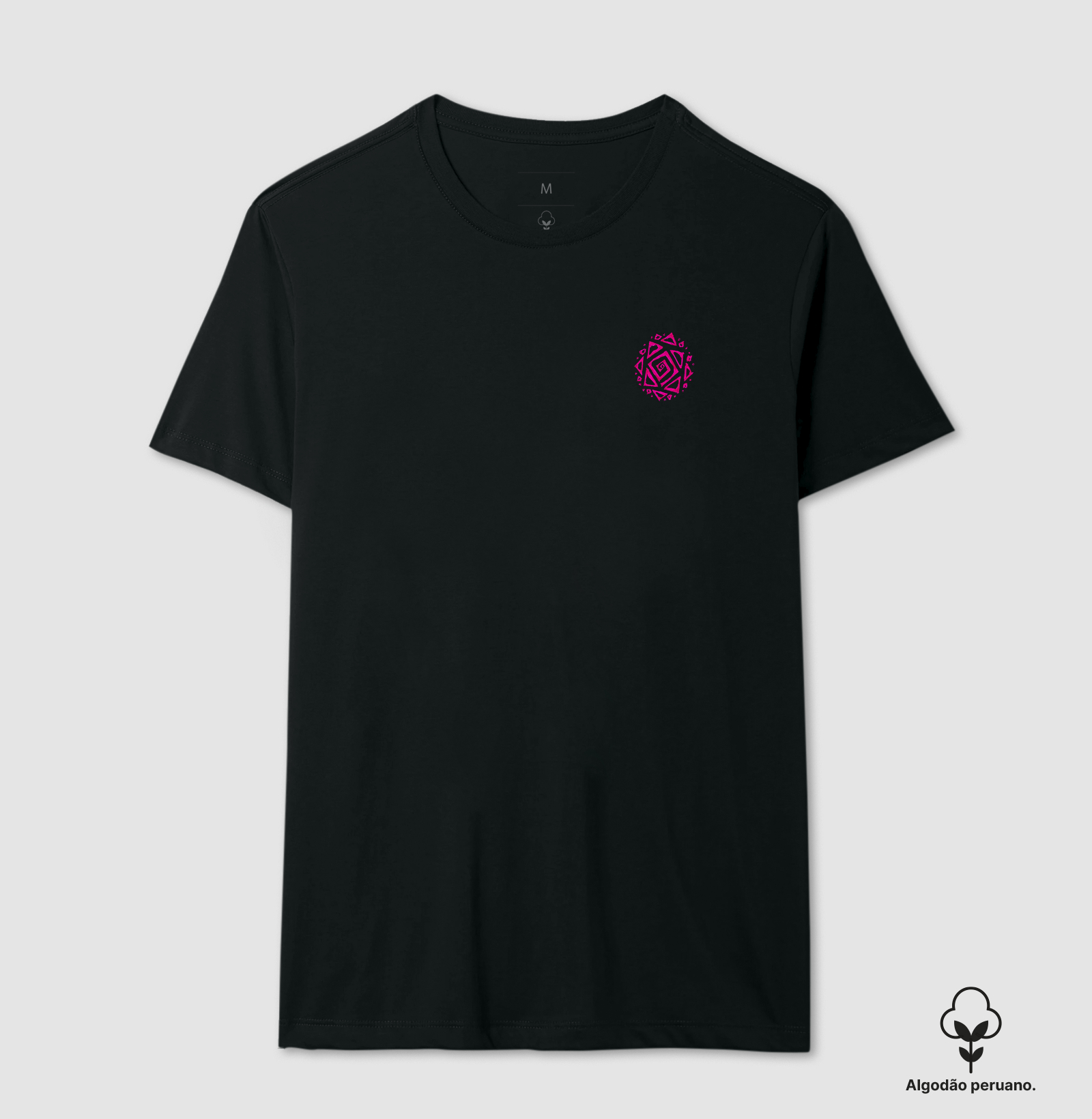 Rosa - Camiseta Algodão Peruano