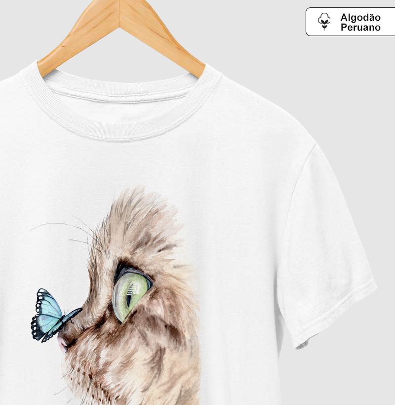 Aquarela: Borboleta no Focinho