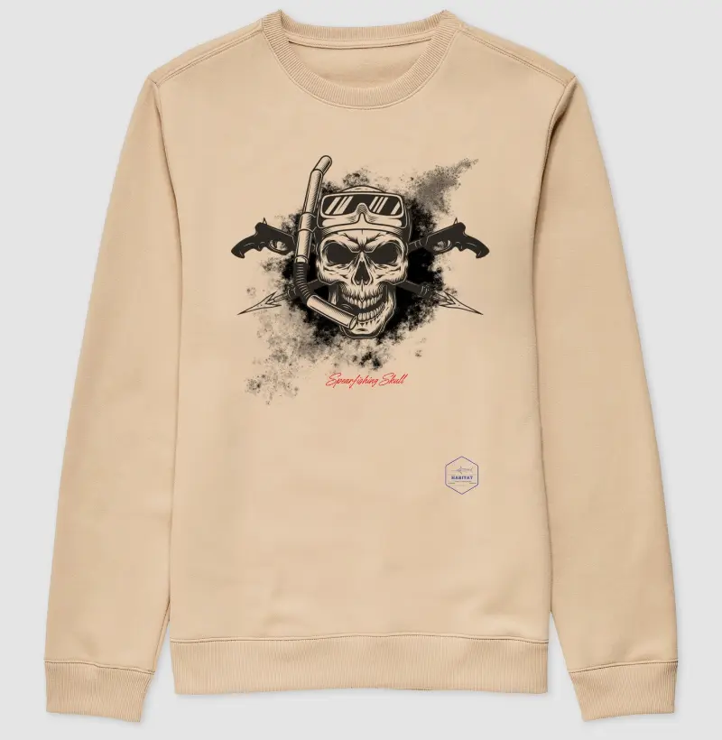 SPEARFISHING SKULL SUÉTER 