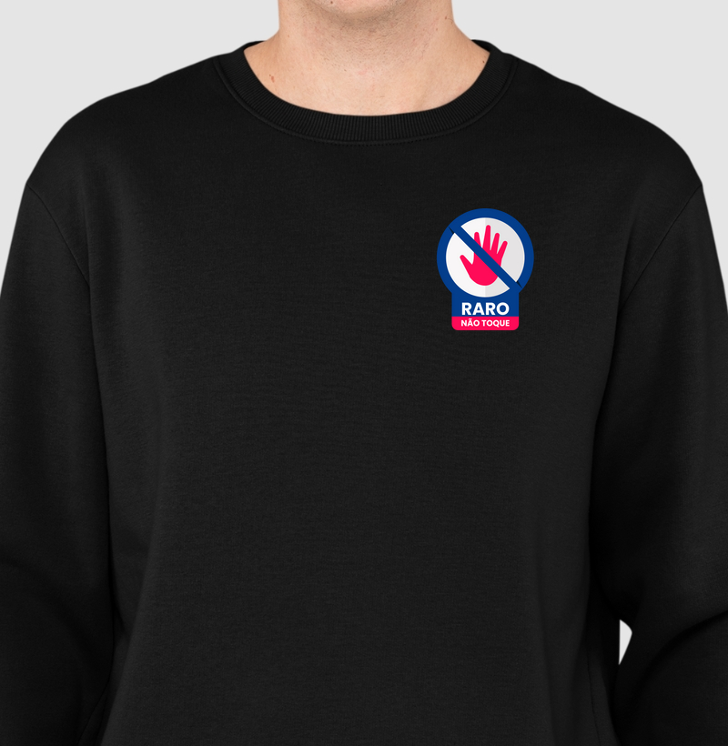 Suéter Moletom estampada para colecionador de miniaturas raro, não toque - duplo sentido