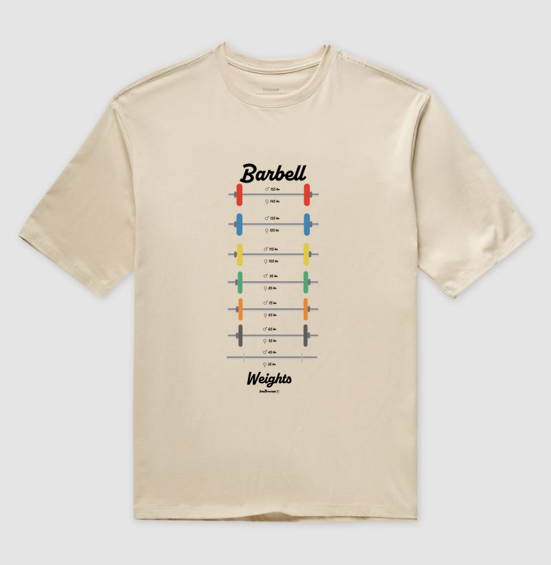 Camiseta Oversized Barbell Weights