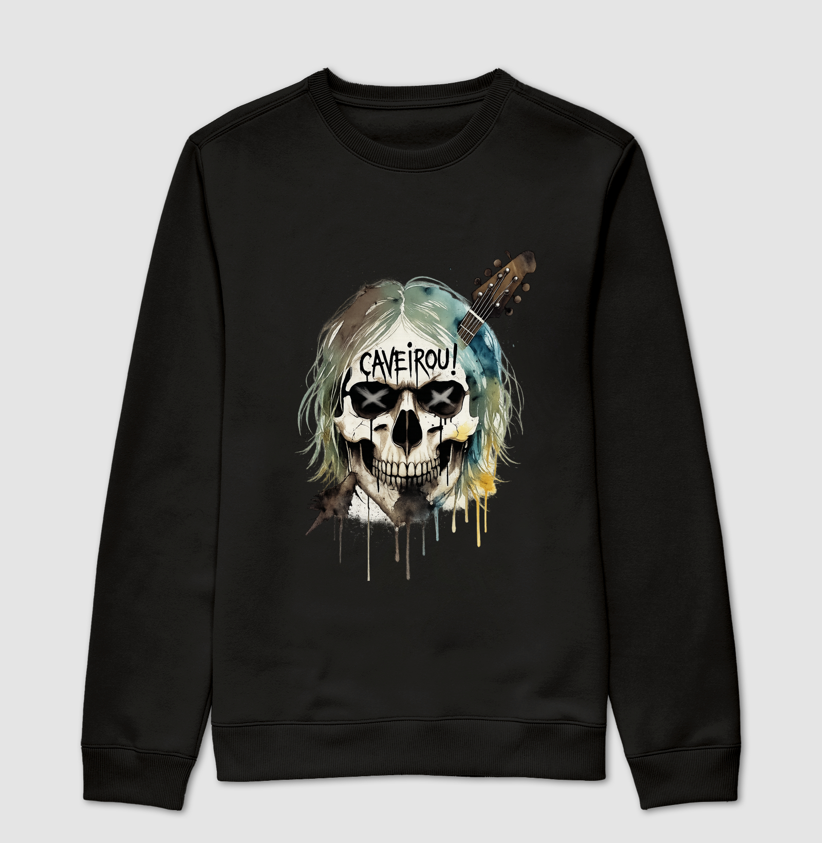 Grunge Ghost Skull