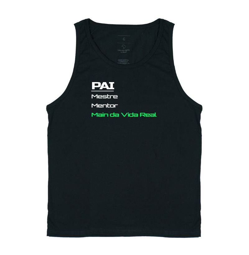 Camiseta Gamer Pai – Mestre, Mentor, Main da Vida Real