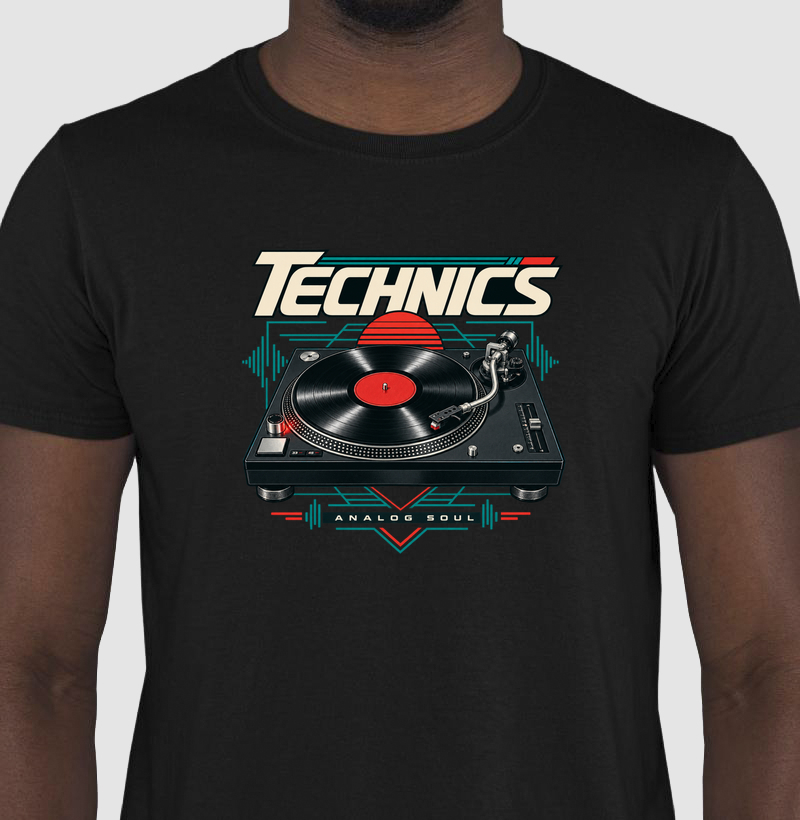 Camiseta Technics — Analog Soul | Slow Life - Camiseta