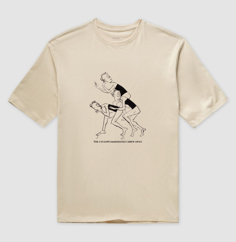 The Cyclops Immediately Drew Away (1921) - Camiseta Oversized