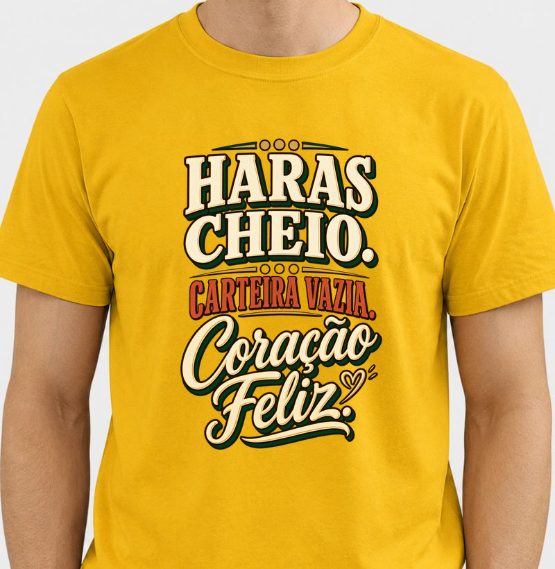 Haras cheio. Carteira vazia. Coração feliz.