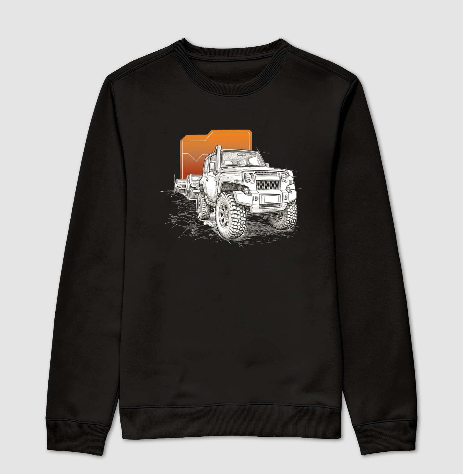 Comboio T4 rabiscos - Suéter Moletom