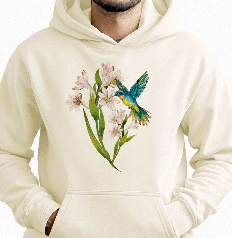 Beija-Flor Lirios - Moletom Hoodie