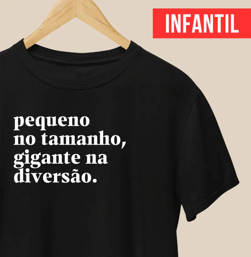 Pequeno no tamanho gigante na diversão