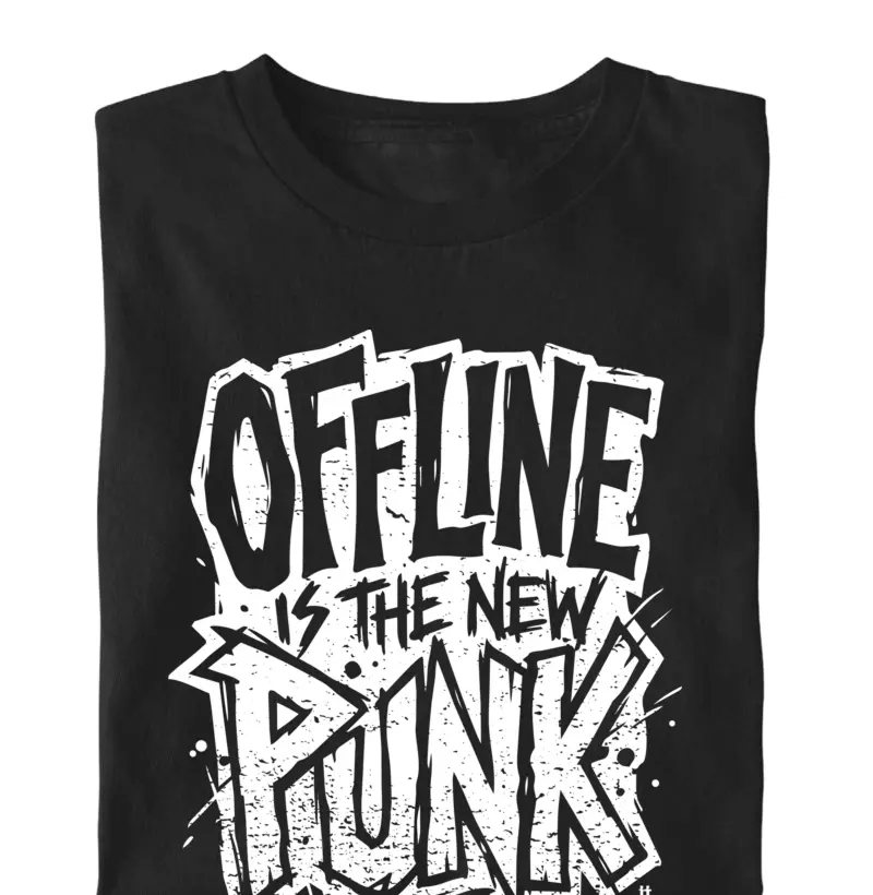 Camiseta Offline is the New Punk | Últimas Palavras