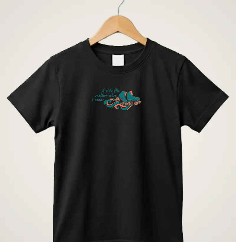 A vida flui melhor - Camiseta Infantil