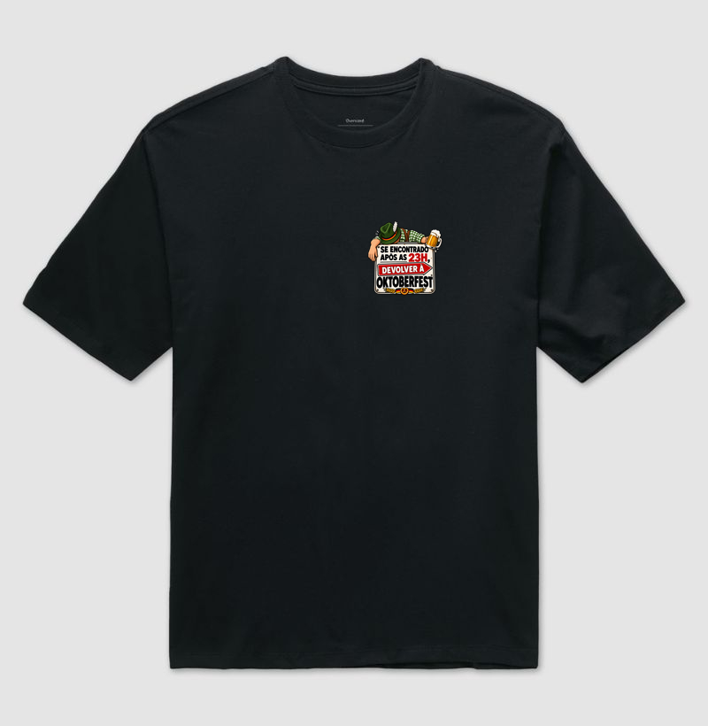 Se Encontrado Após as 23h Mini - Camiseta Oversized