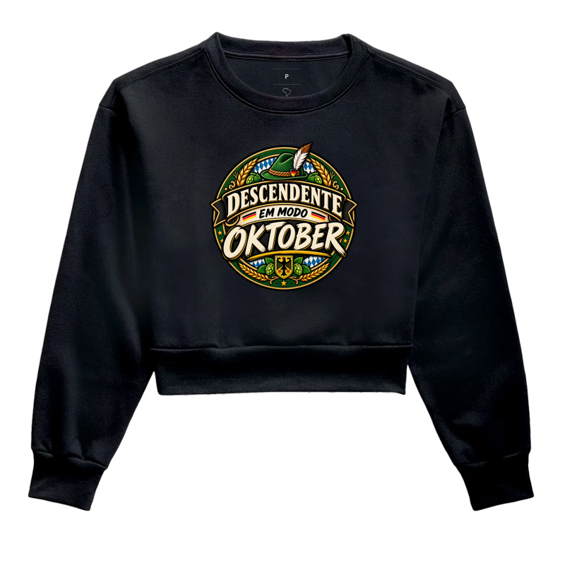 Descendente em Modo Oktober - Cropped Moletom
