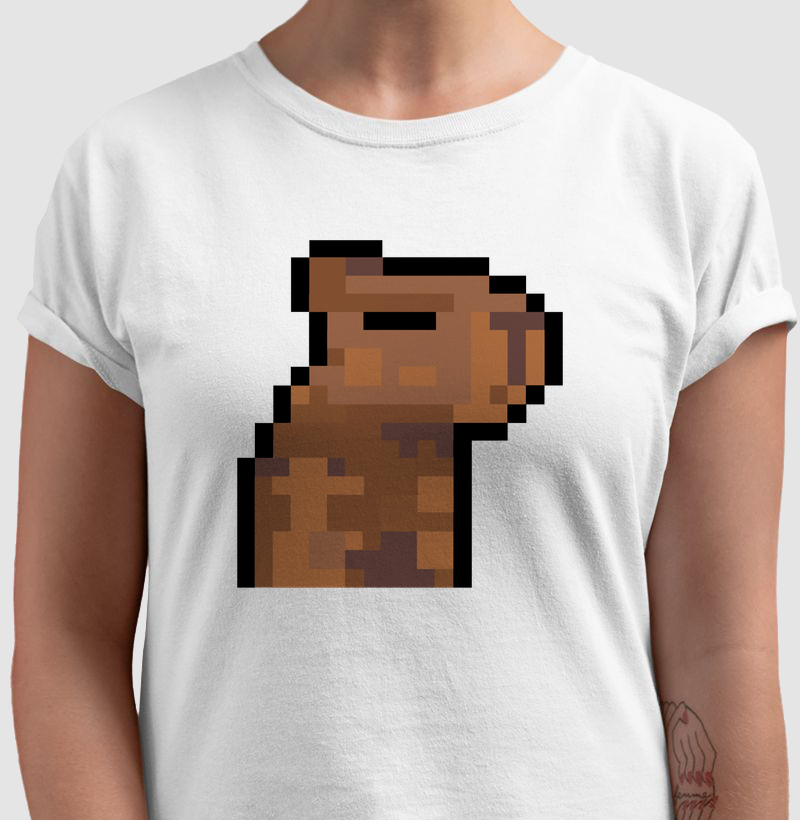 Capivara Pixel – Think Tee