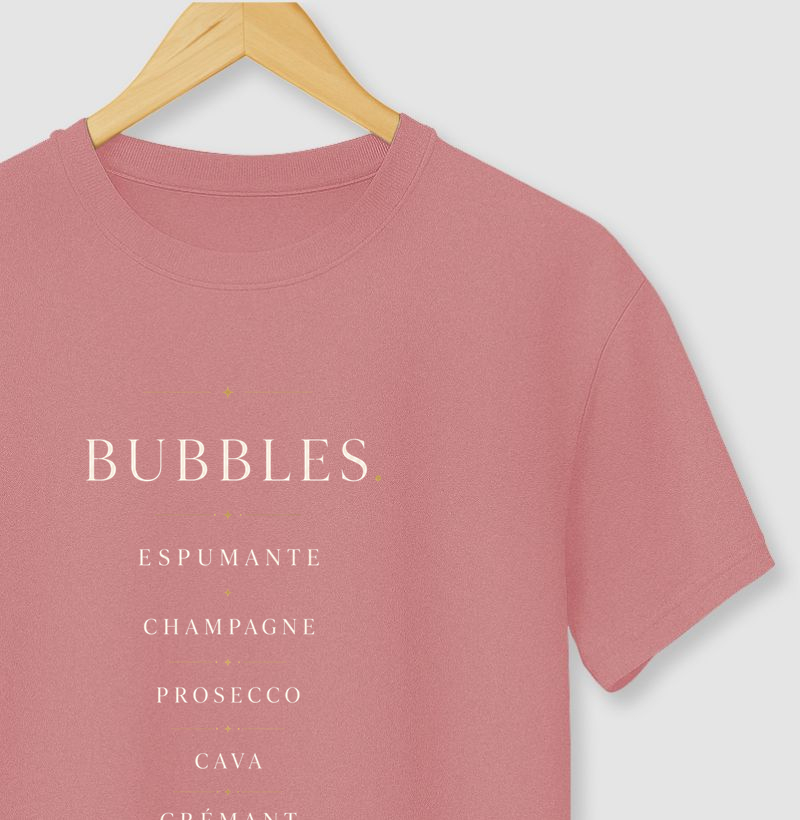 Camiseta Vinho - Bubbles