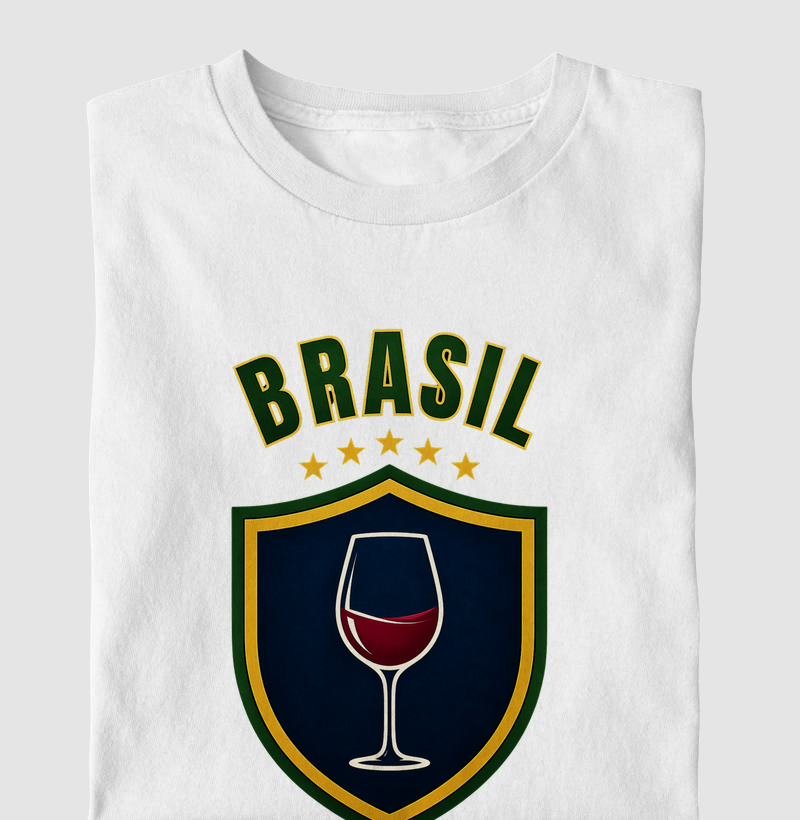 Camiseta Brasil & Vinho – Escudo
