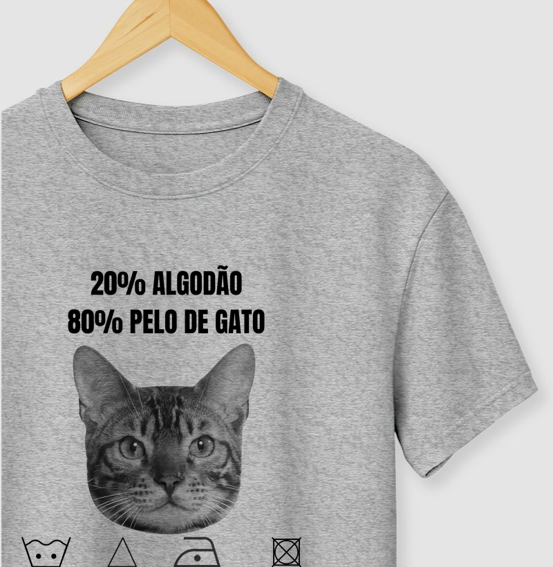 20% algodão 80% pelo de gato
