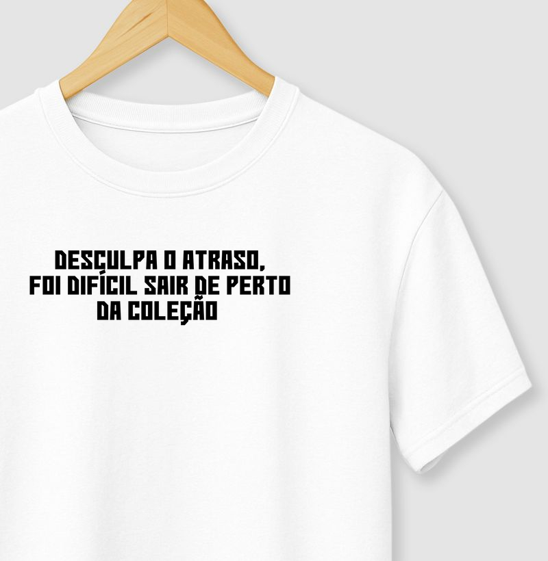Camiseta estampada para colecionador de miniaturas frases