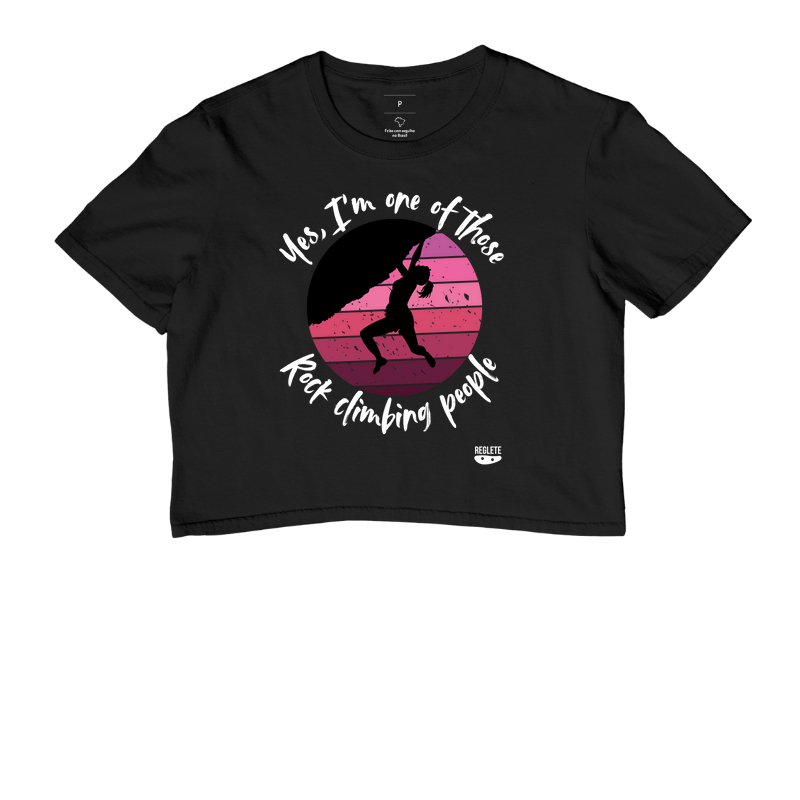 Yes, I'm one of those rock climbing people (escaladora)