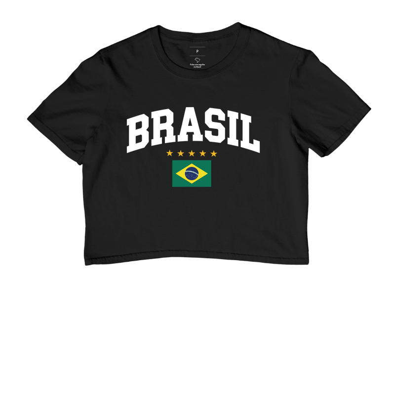 Camisa do Brasil - BRASIL BIG BRANCO | Cropped