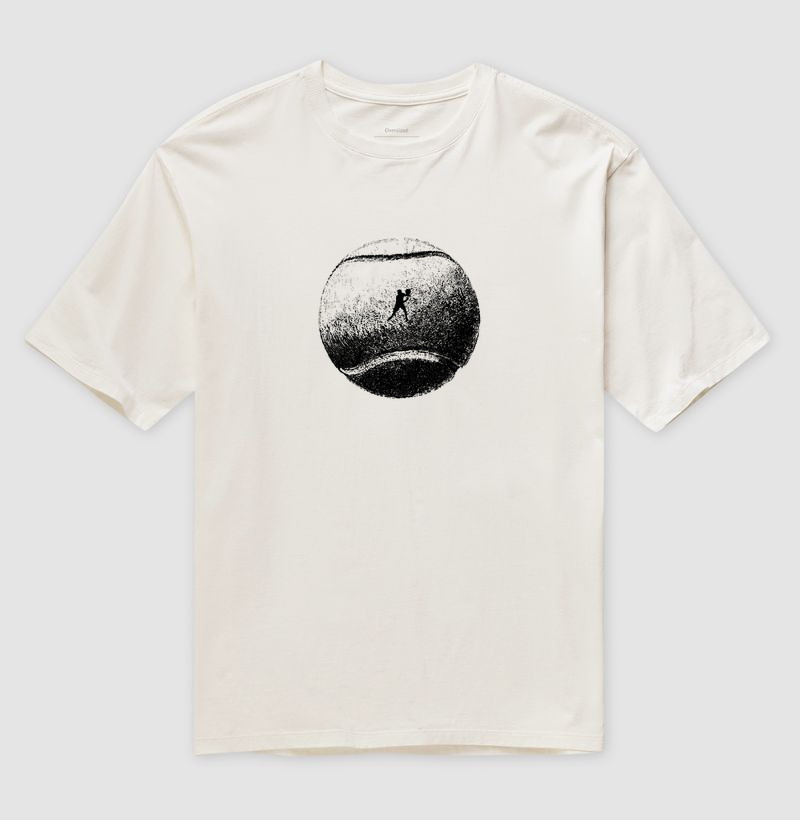 Camiseta Oversized Masculina Padel Club Bola