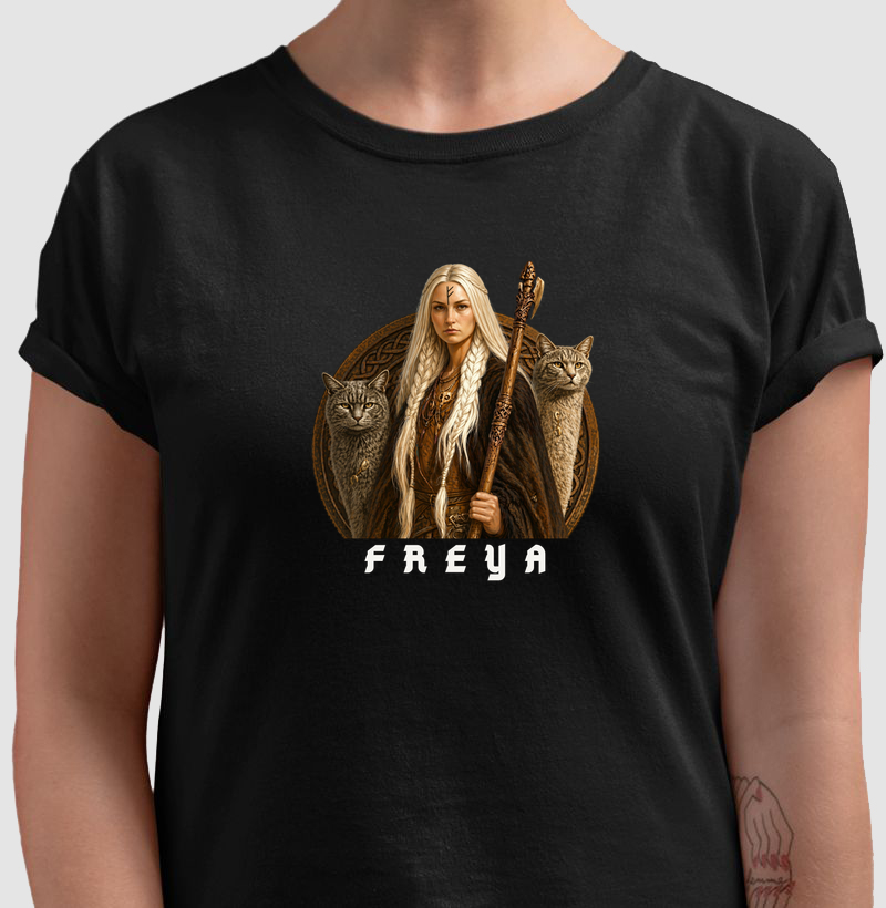 Freya com seus gatos