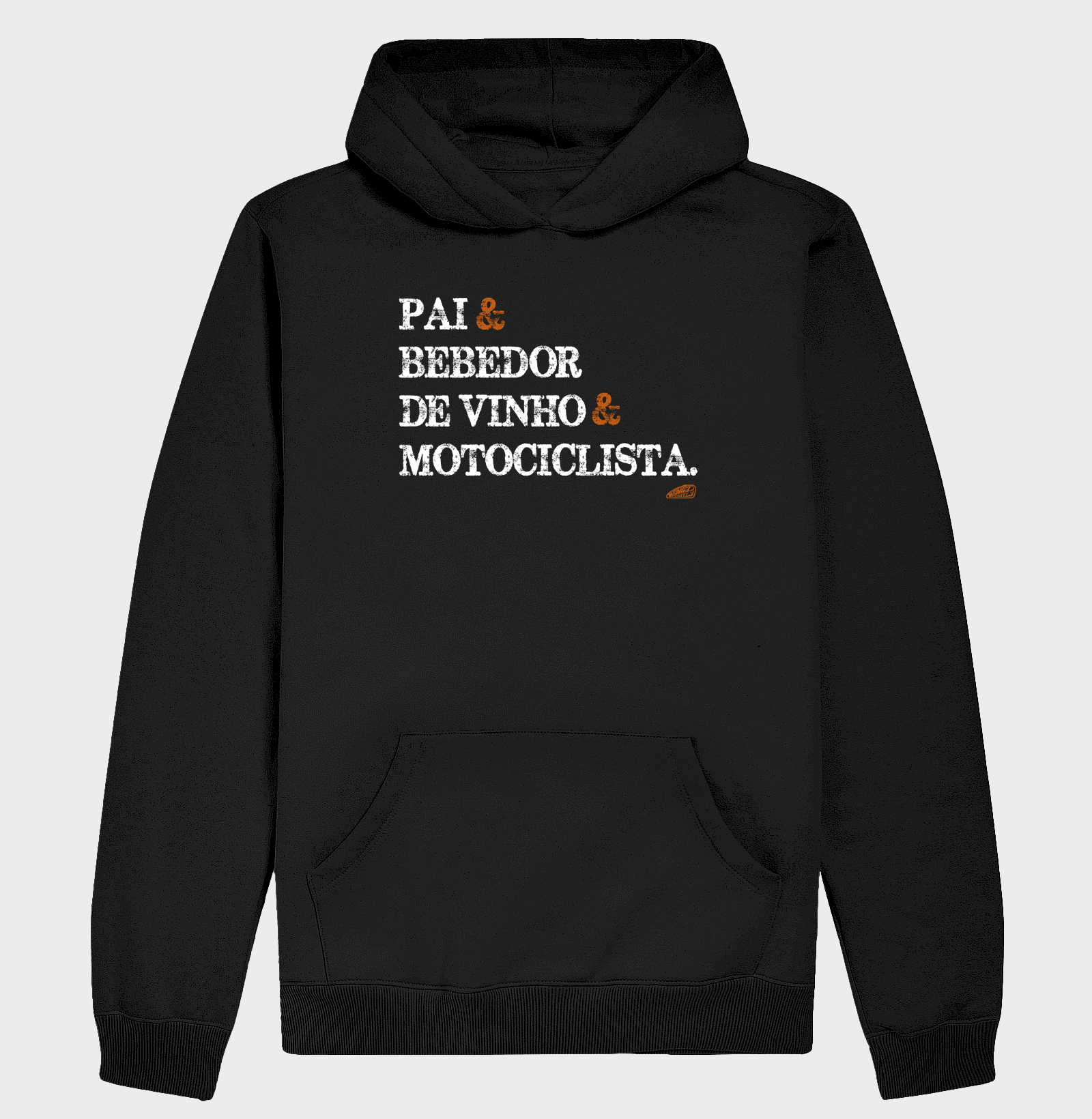 Pai bebedor de vinho Motociclista