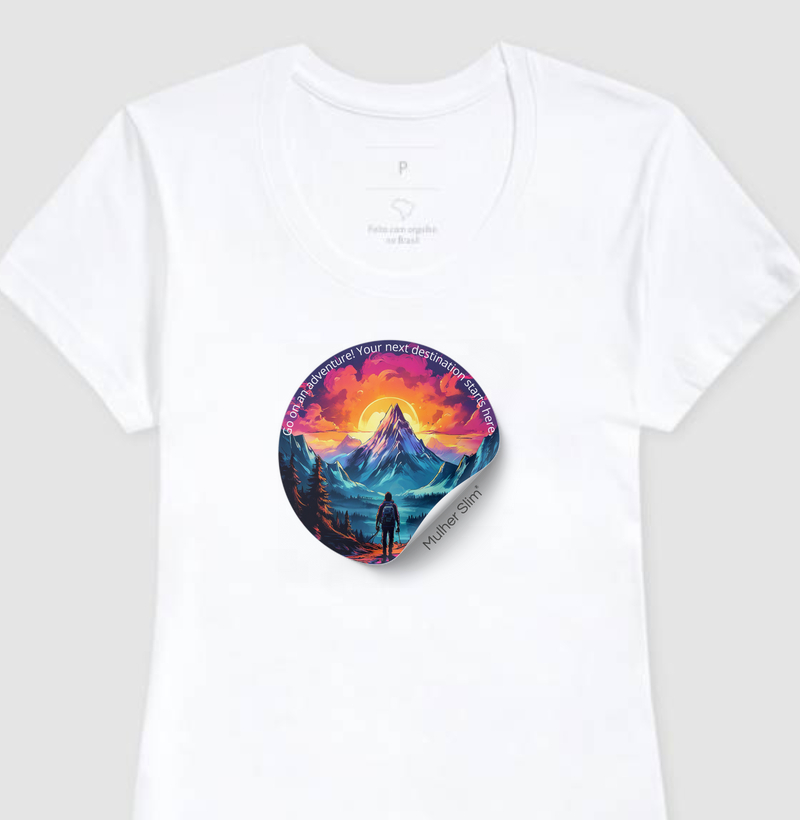 Camiseta Feminina Mulher Slim Aventura (BR)