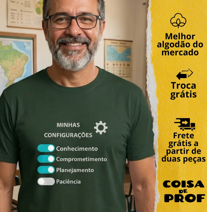 Camiseta Minhas Configurações