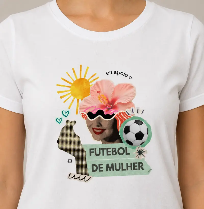 colagem futebol feminino joga bonita