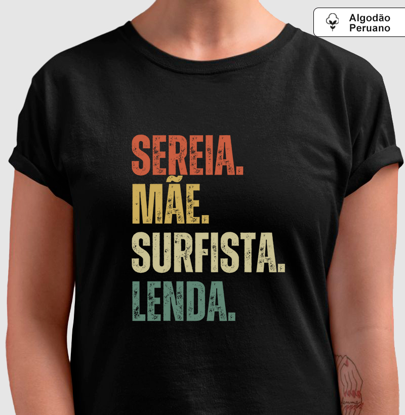 Sereia. Mãe. Surfista. Lenda.