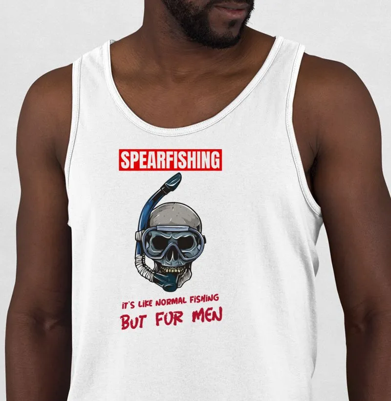 Camiseta Regata SpearFishing its Like Normal Fishing, But For Men