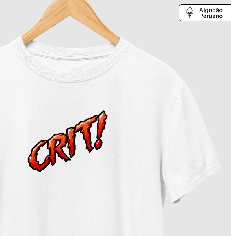 Crit! Strike - Dano Crítico II - Camiseta Algodão Peruano