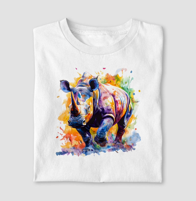 Rinoceronte aquarela