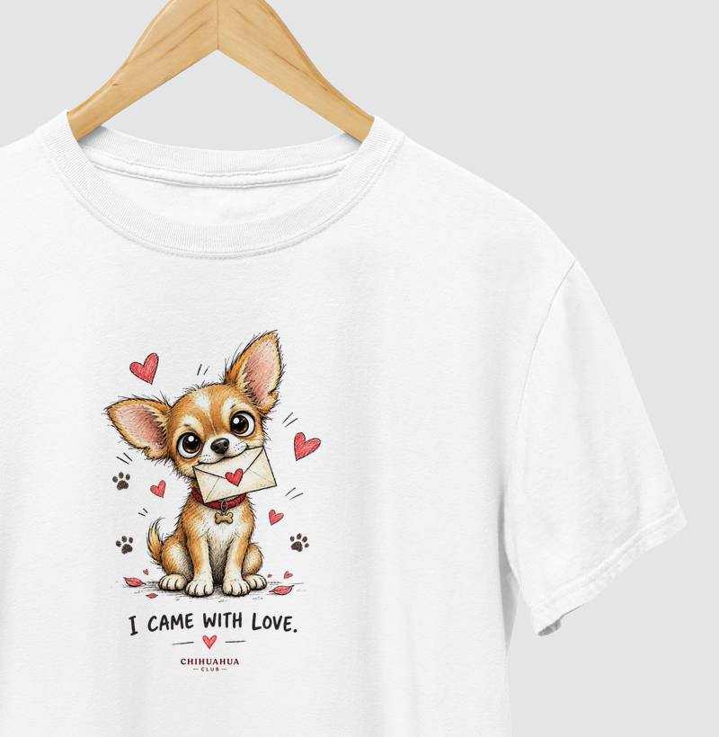 I come with love.  - Camiseta
