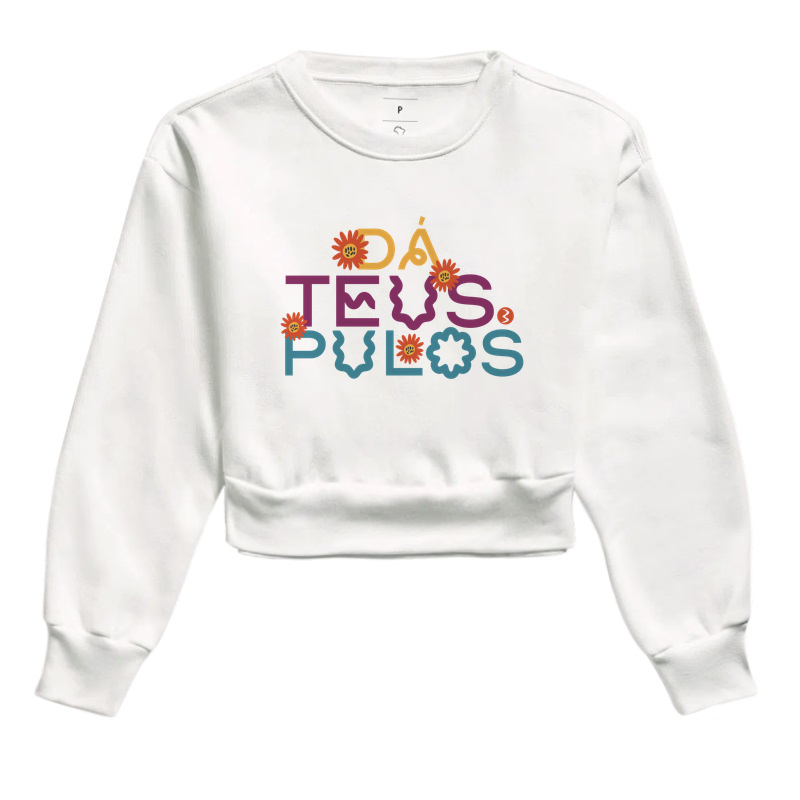 Cropped Moletom Dá Teus Pulos