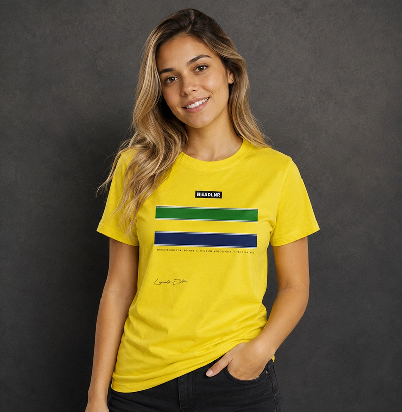 Baby Look "O Chefe" - LEGENDS EDITION inspirada em Ayrton Senna