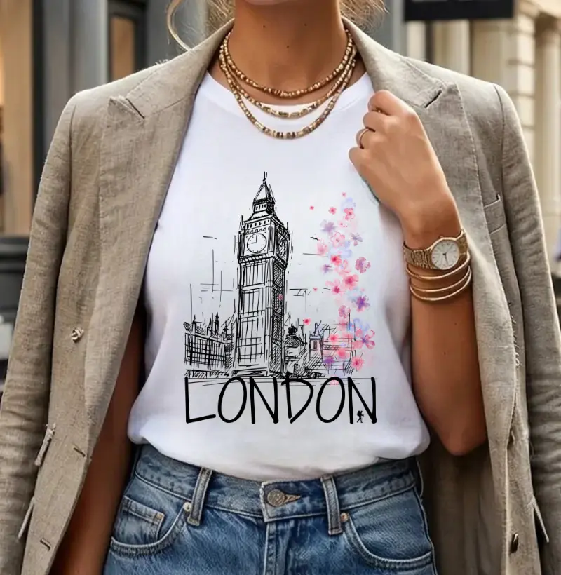 Camiseta London Floral | Excursionista