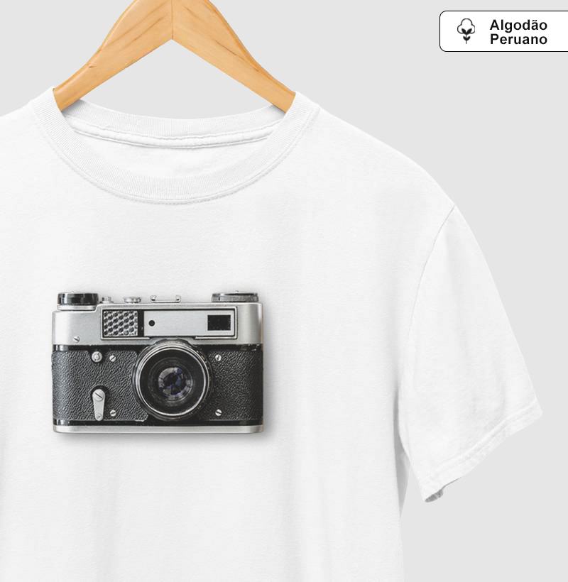 Camiseta Minimalista Vintage Analogic Cam Owl Basic