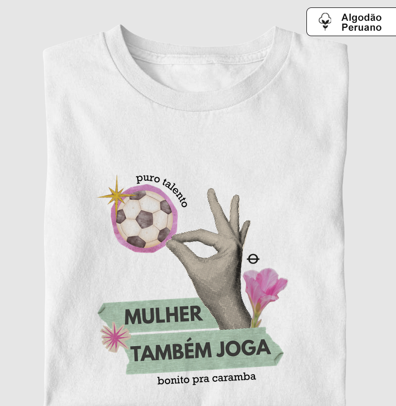 mulher também joga colagem joga bonita