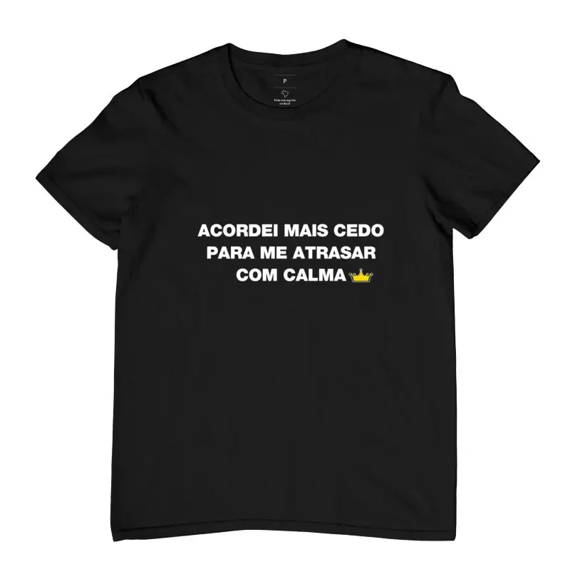 Acordei mais cedo para me atrasar com calma